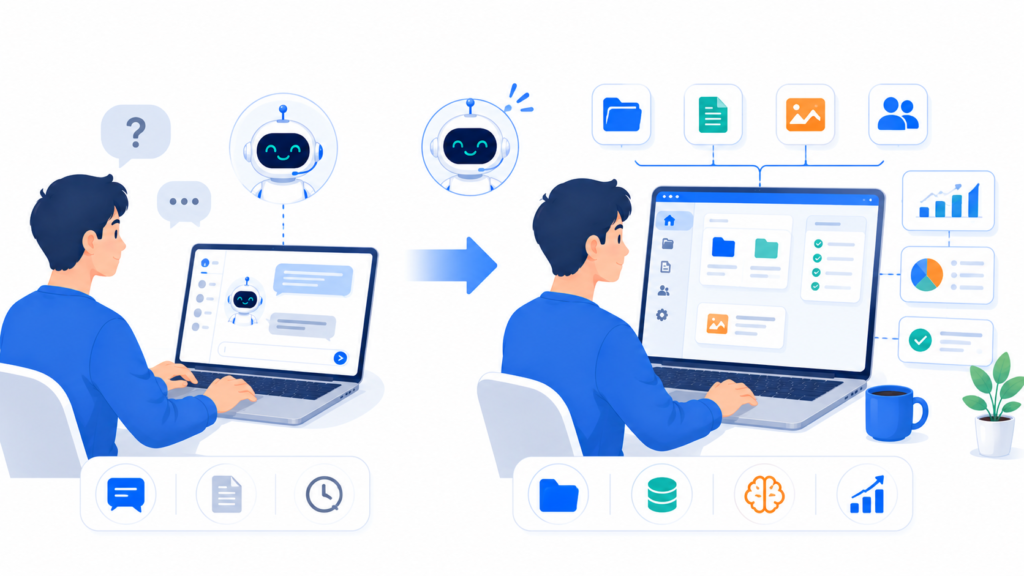 일반 채팅과 클로드 Projects의 차이점