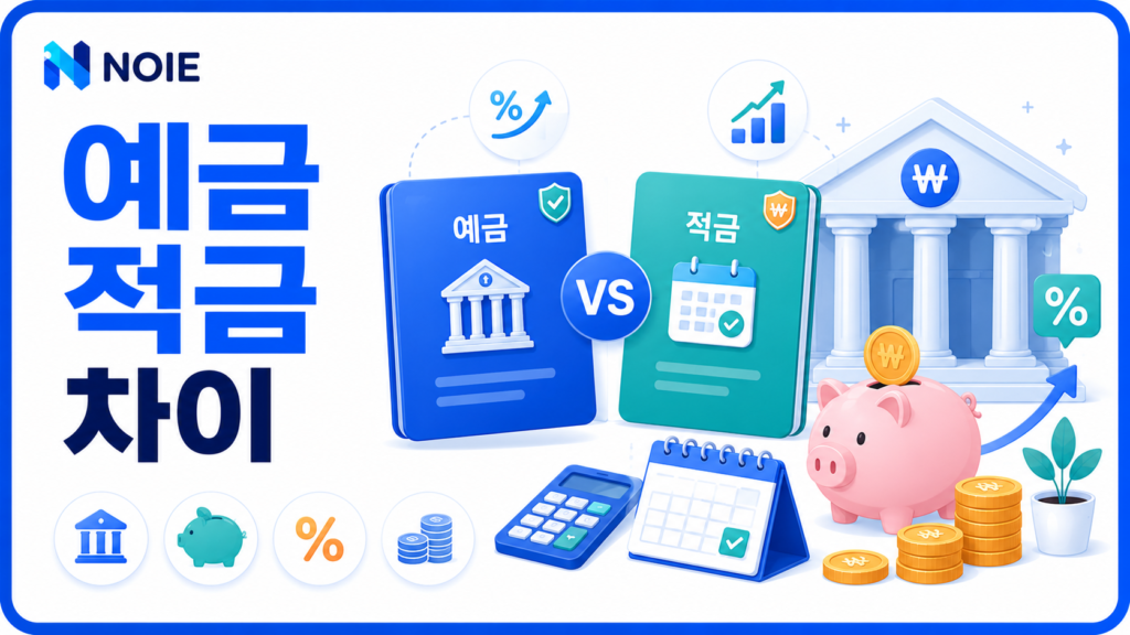 예금 적금 차이를 비교하는 금융 가이드 썸네일