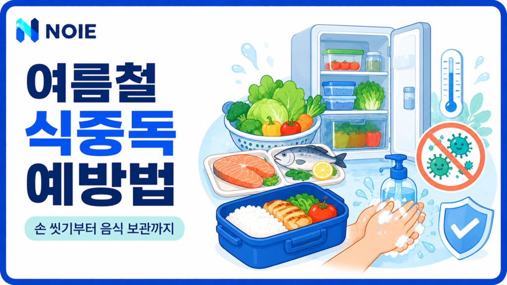 여름철 식중독 예방법 손 씻기와 음식 보관 요령
