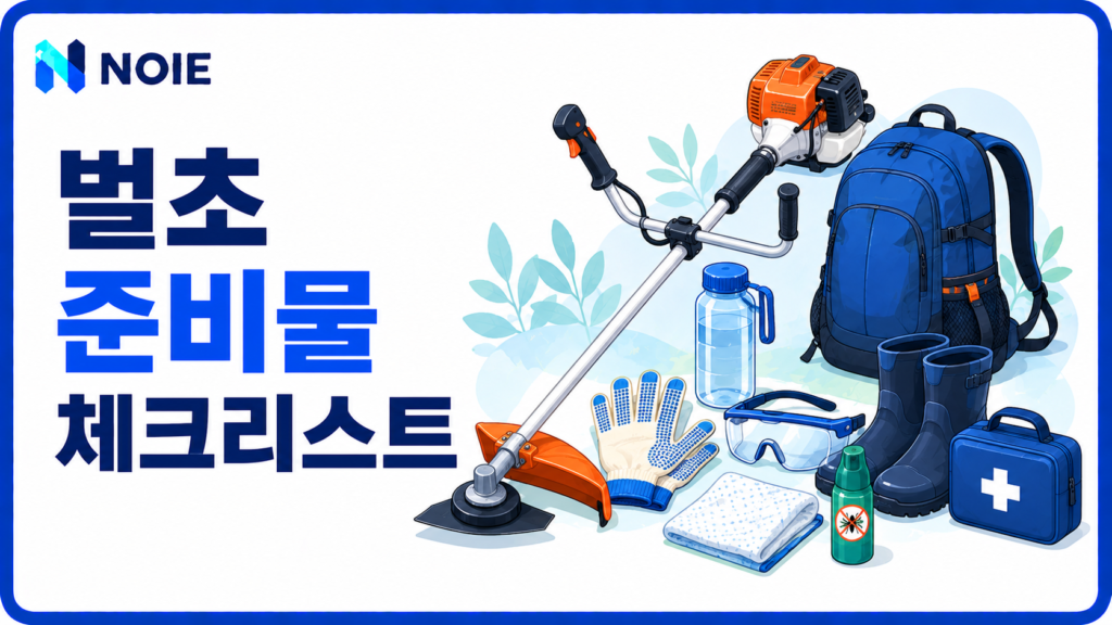 벌초 준비물 체크리스트와 필수 장비