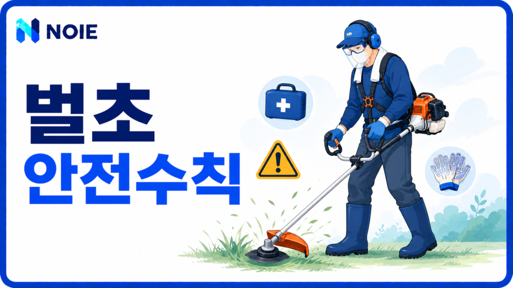 벌초 안전수칙과 예초기 안전 작업