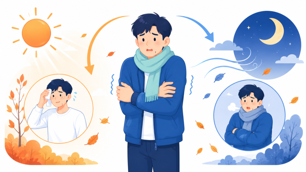 환절기 큰 일교차로 인한 건강관리