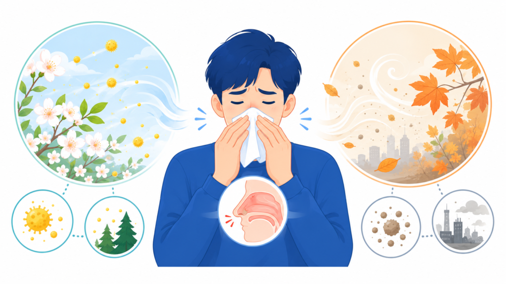 환절기 꽃가루와 미세먼지로 인한 비염