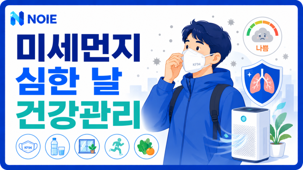 미세먼지 심한 날 건강관리 방법
