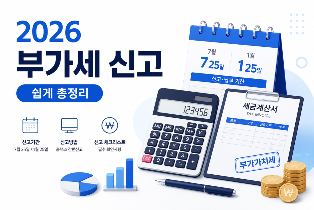 2026년 부가세 신고 총정리