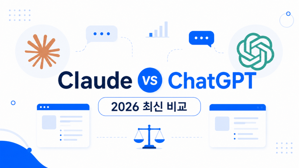 Claude vs ChatGPT 비교 | 어떤 AI를 선택해야 할까? (2026 최신)