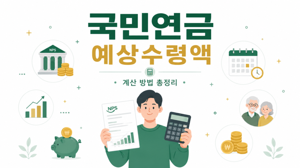 국민연금 예상수령액 계산 방법 | 내가 받을 연금은 얼마일까? (2026 최신)