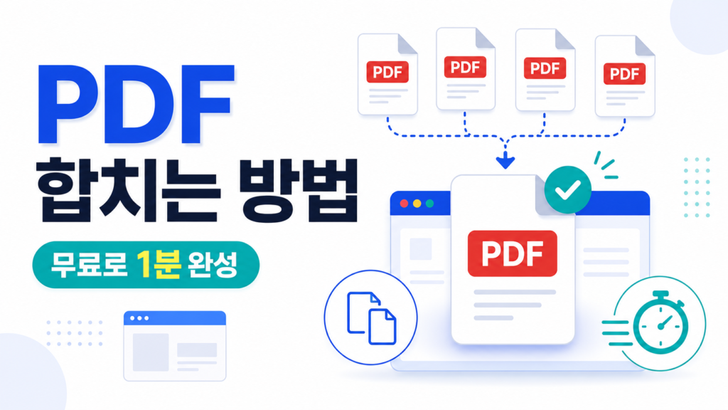 PDF 합치는 방법 | 무료 사이트로 1분 만에 쉽게 합치기
