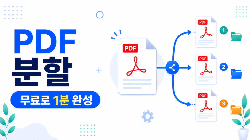 PDF 분할 | 아직도 새 파일 만드시나요? 무료로 1분이면 끝