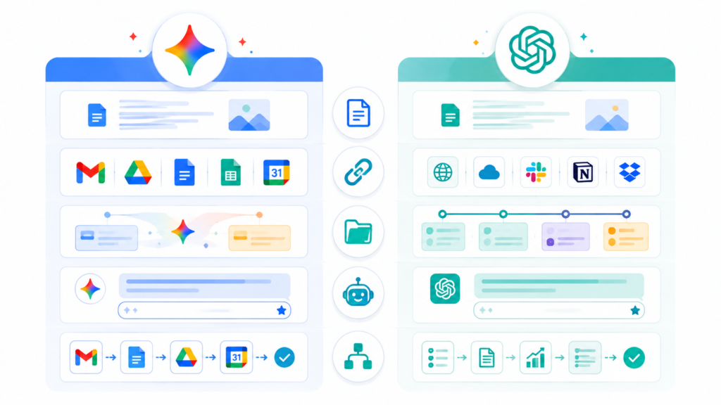 Gemini와 ChatGPT의 주요 기능 비교