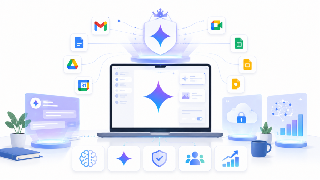 Gemini Advanced 프리미엄 AI 서비스 개념