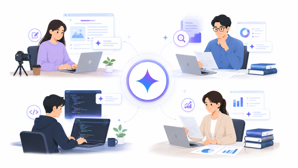 Gemini Advanced를 활용하는 다양한 직업군