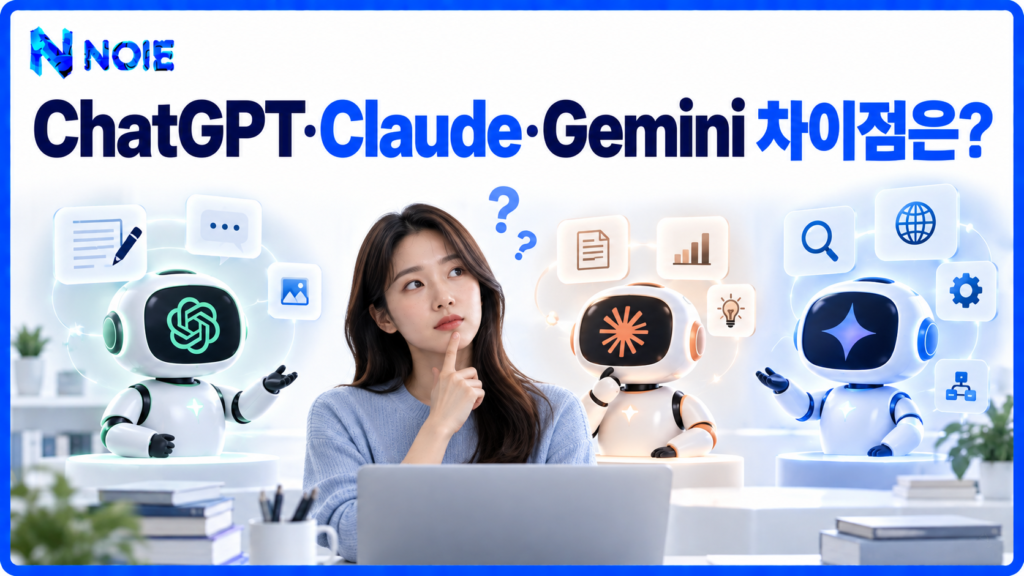 ChatGPT Claude Gemini 차이점을 비교하는 AI 선택 가이드